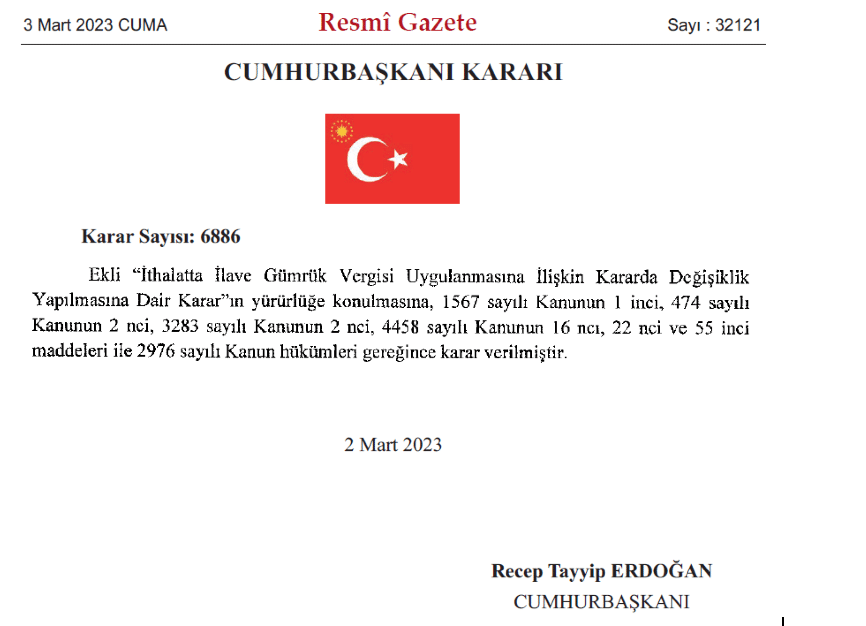 ELEKTRİKLİ OTOMOBİLLERE GÜMRÜK VERGİSİ