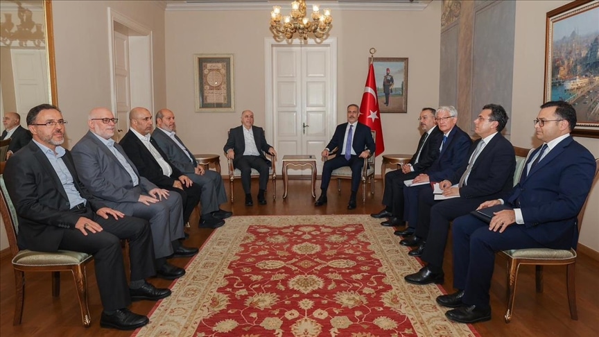 Dışişleri Bakanı Hakan Fidan Hamas heyetiyle görüştü
