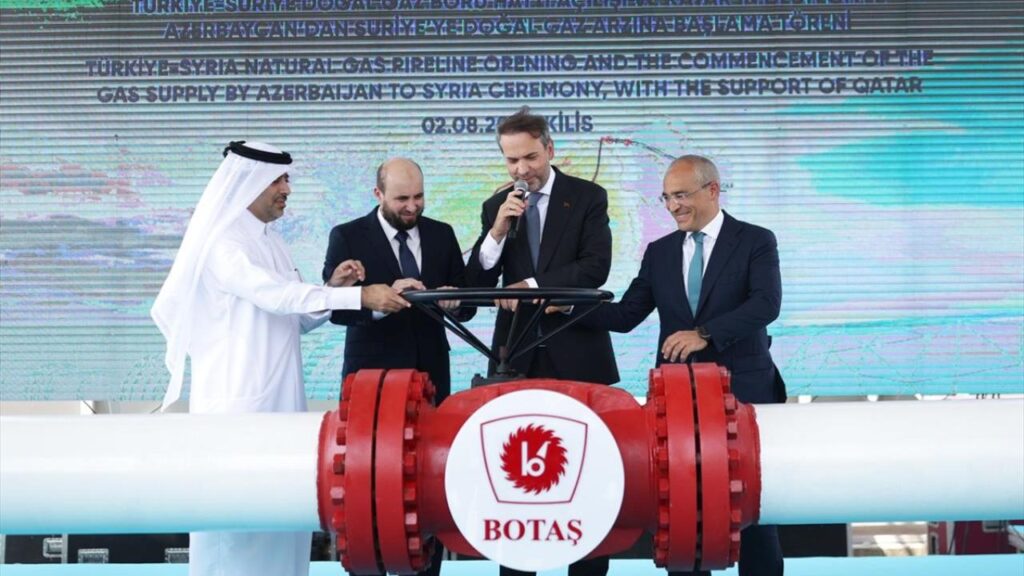 Türkiye’den Suriye’ye Doğal Gaz Başladı Başladı.